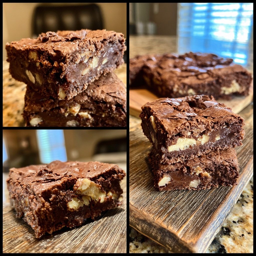 Cottage Cheese Brownies with Hazelnuts