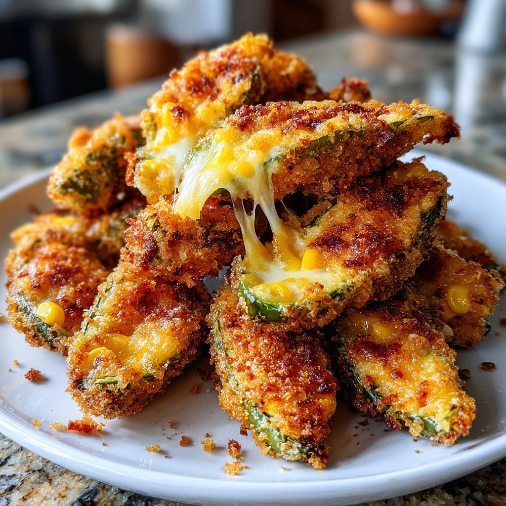 Jalapeno Poppers Stuffed with Corn