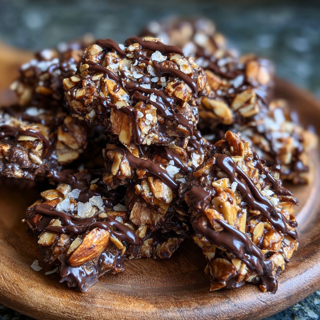 Chocolate Almond Date Clusters