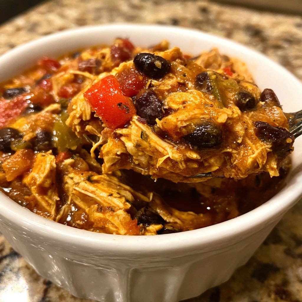 Dump-and-Go Crockpot Chicken and Black Beans