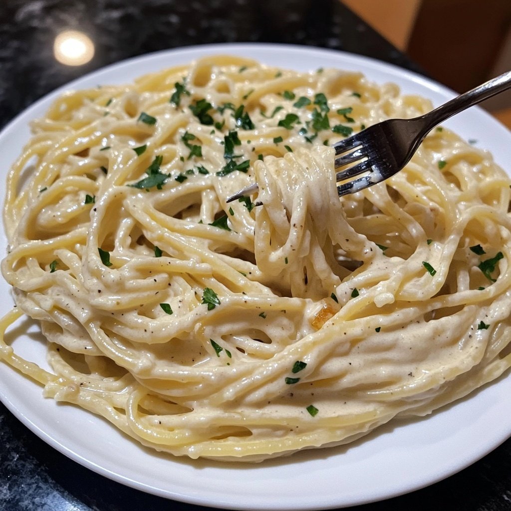 Easy Creamy Garlic Pasta