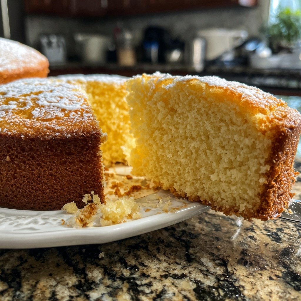 Easy One Bowl Vanilla Cake