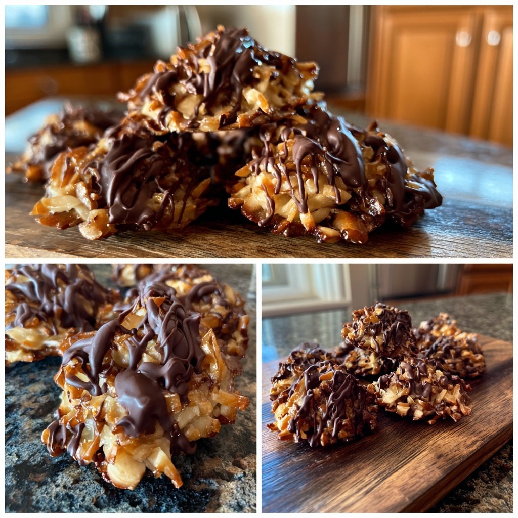 Chocolate Coconut Peanut Clusters