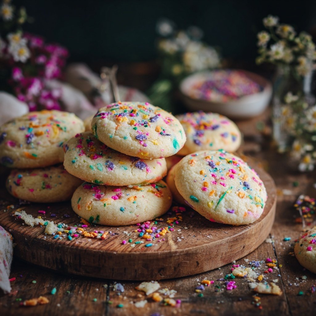 Spring Confetti Sugar Cookies