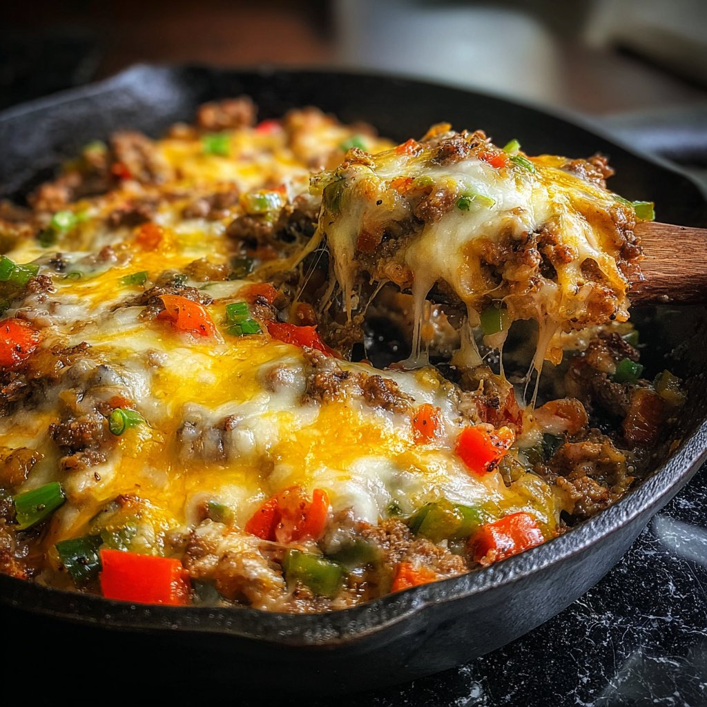 Ground Beef Skillet Rustic