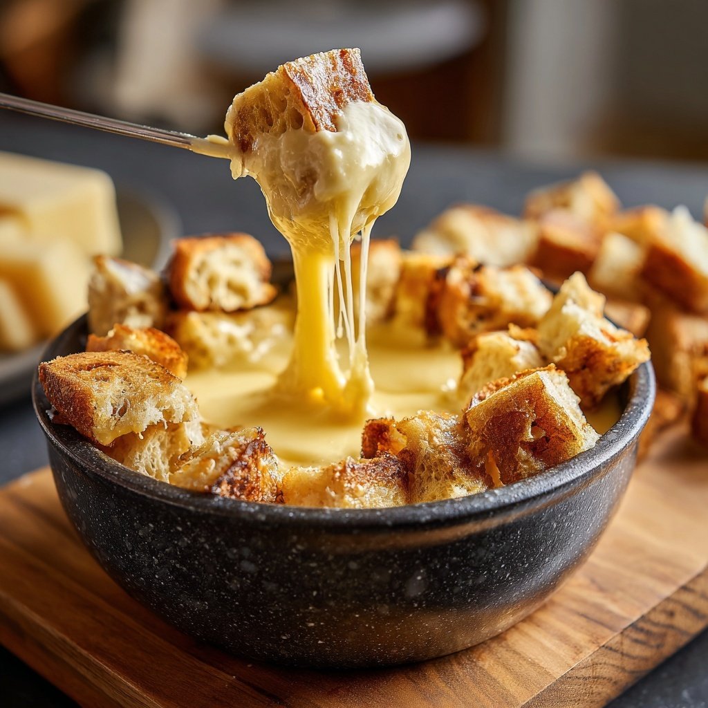 Fondue with Gruyere and Emmental
