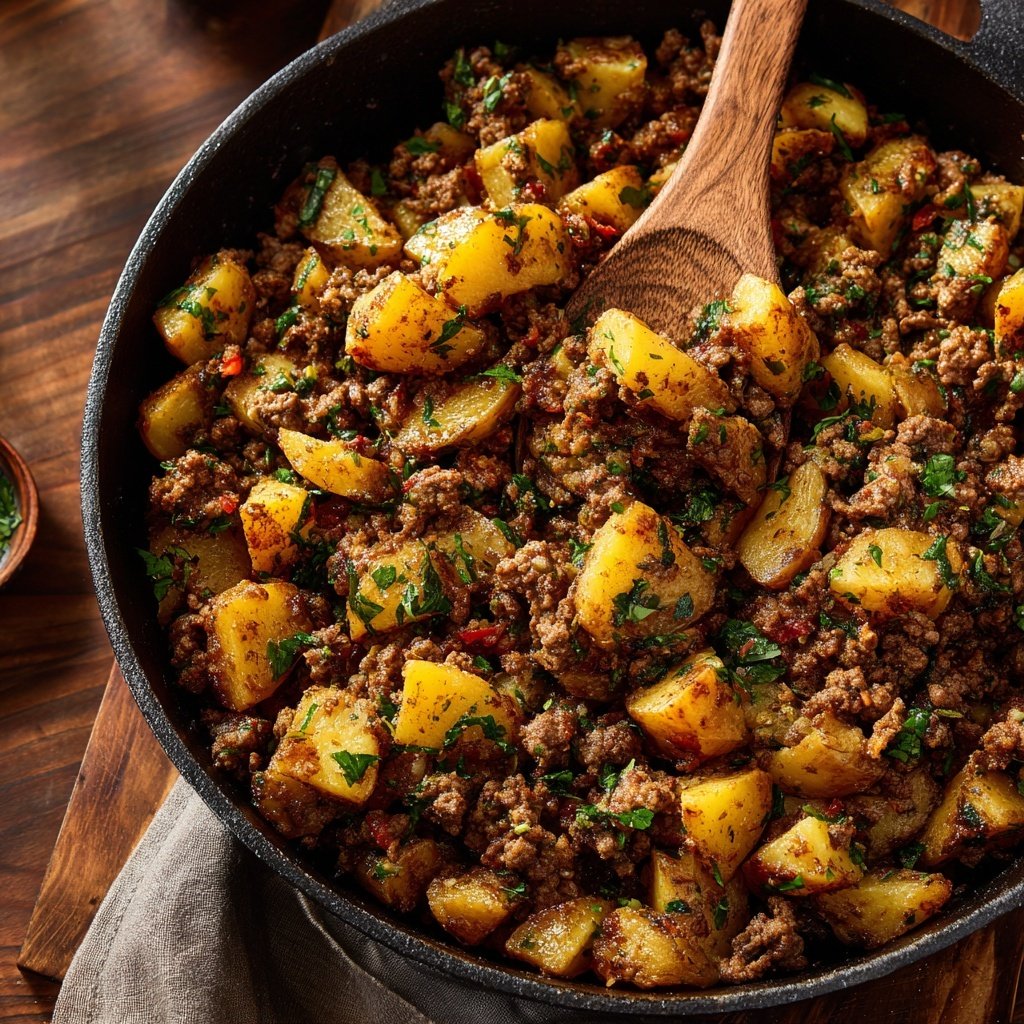 One Pot Ground Beef And Potatoes