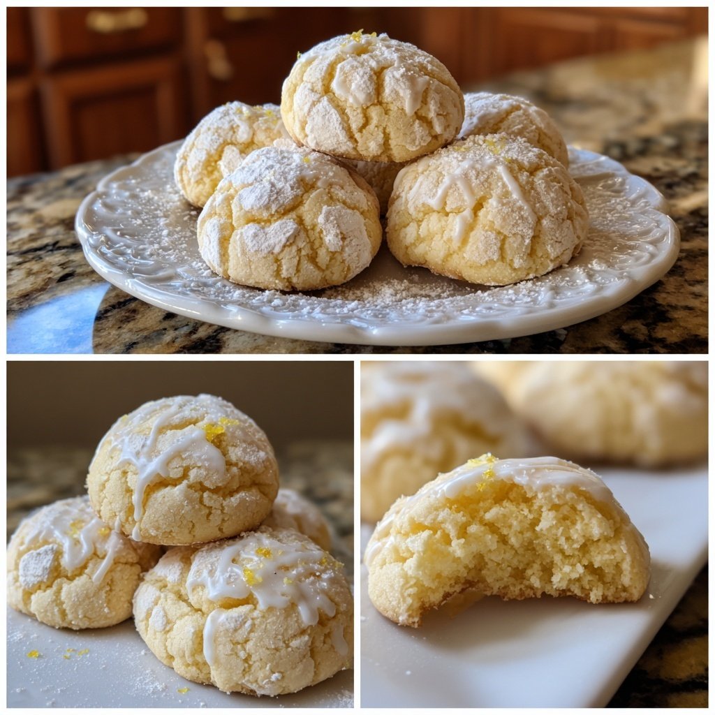 Lemon Crinkle Cookies - Herbs & Flour
