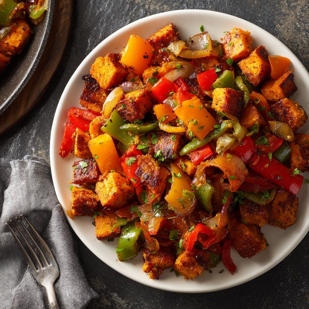 Baked Sweet Potato Veggie Hash