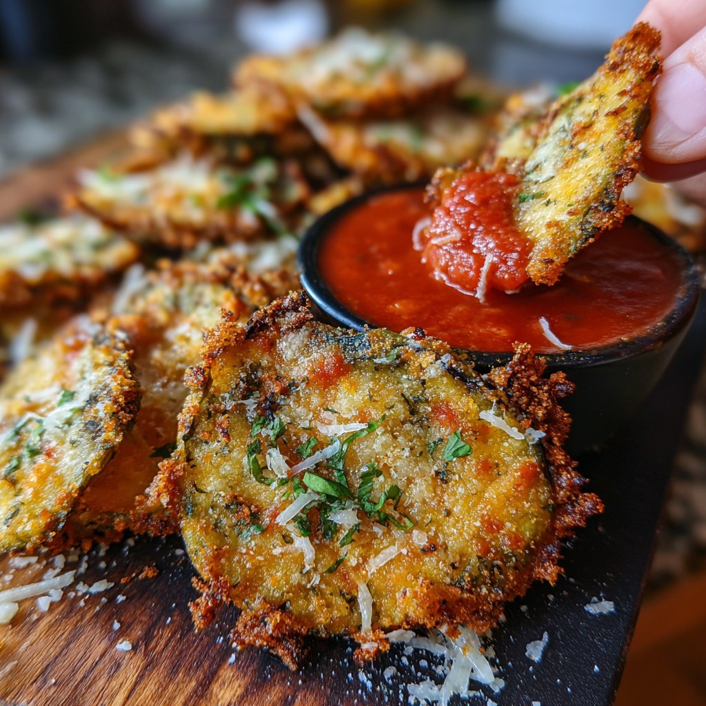 Crispy Eggplant Parmesan Chips