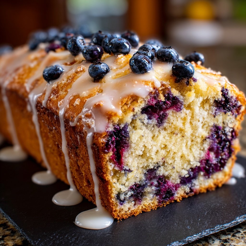 Baking & Desserts Lemon Blueberry Loaf Cake