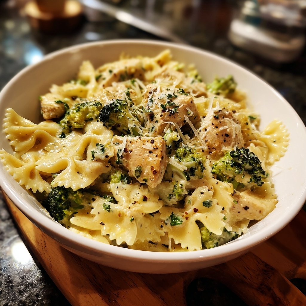 Bow Tie Pasta With Chicken And Broccoli
